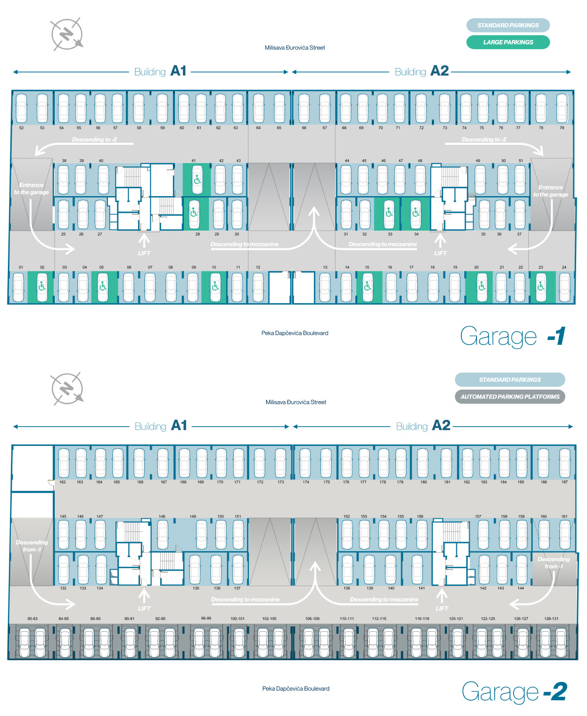 RASPORED PARKING MESTA - VOZDOV KVART